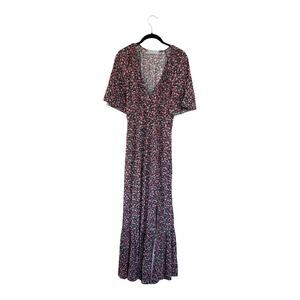Nyland Retro Floral Tiered Maxi Dress Size S